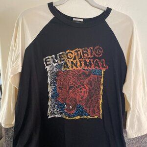 MOTHER Black and Cream The Concert 3/4 Sleeve Size M